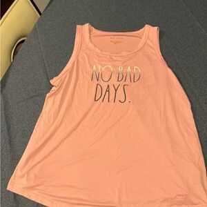 Rae Dunn Orange Sleeveless Relaxed Tank Top